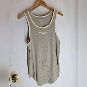 YoungLA rocket Ribbed Teal  Tank Top